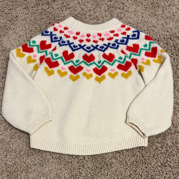 Colorful Heart Pattern Sweater - Picture 2 of 2